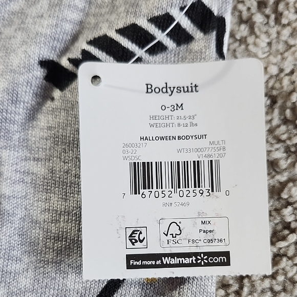 Charming Gray Kids Footie with Yellow Accents - Picture 2 of 3